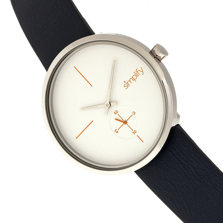 Simplify The 4400 Leather-Band Watch