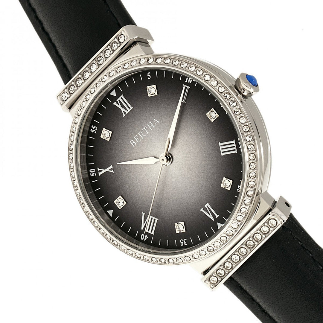 Bertha Allison Leather-Band Watch