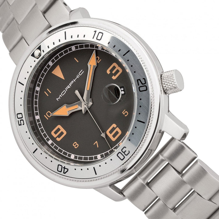 Morphic M74 Series Bracelet Watch w/Magnified Date Display