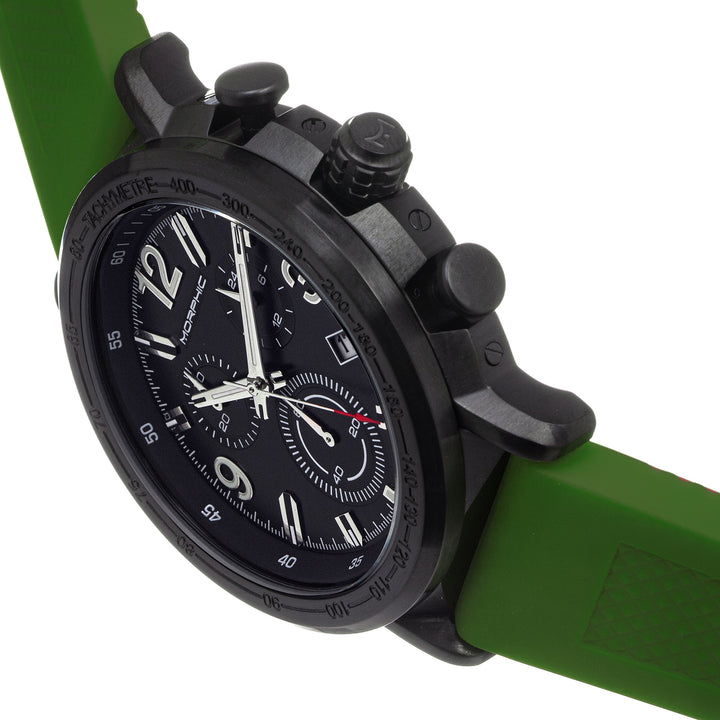 Morphic M93 Series Chronograph Strap Watch w/Date - Green