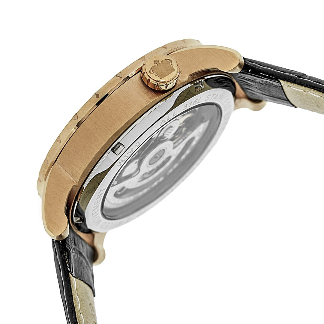Reign Xavier Automatic Skeleton Leather-Band Watch