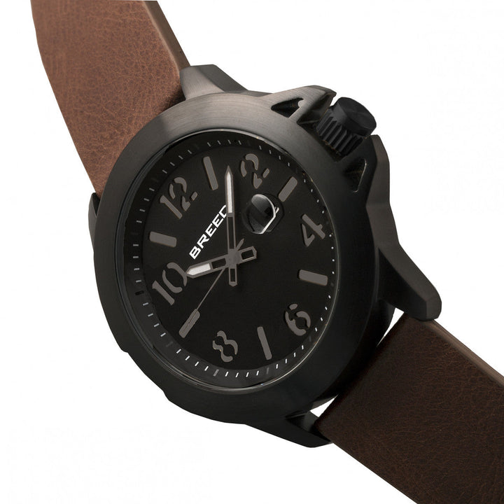 Breed Bryant Leather-Band Watch w/Date