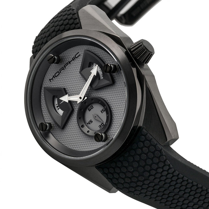 Morphic M34 Series Men's Watch w/ Day/Date - Black/Grey