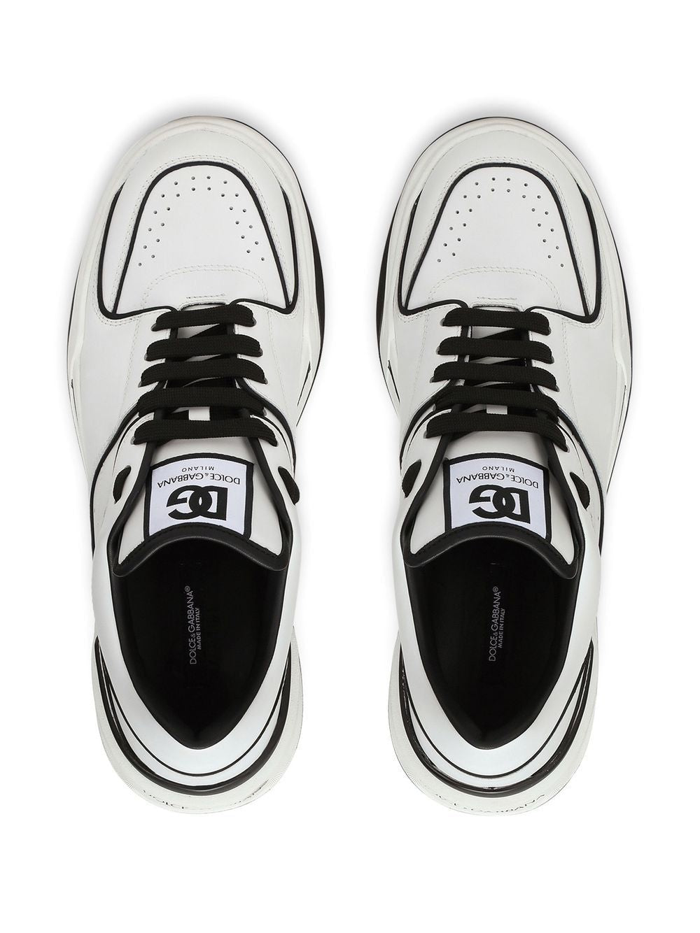 ROMA LEATHER RAFFIA SNEAKERS