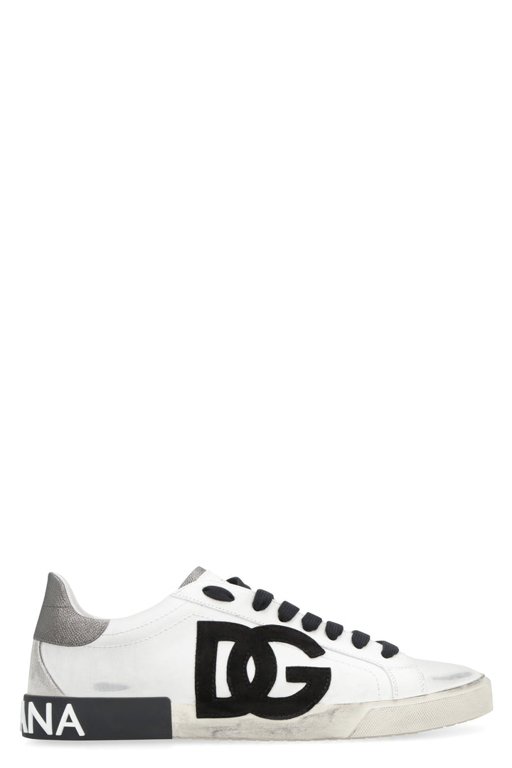LEATHER LOW-TOP SNEAKERS