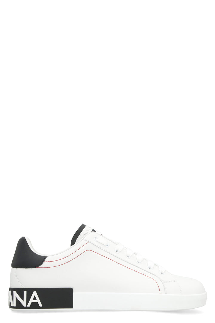 PORTOFINO LEATHER LOW-TOP SNEAKERS