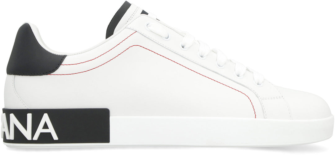 PORTOFINO LEATHER LOW-TOP SNEAKERS