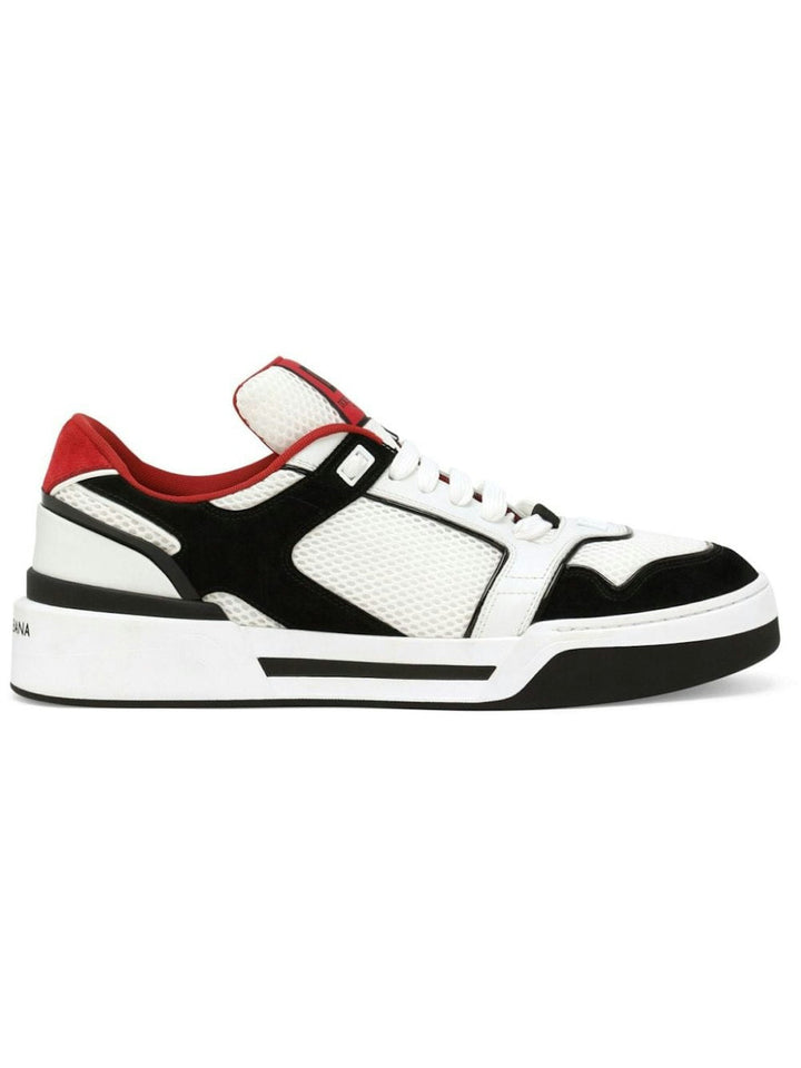 CALF LEATHER PANELLED DESIGN SNEAKERS