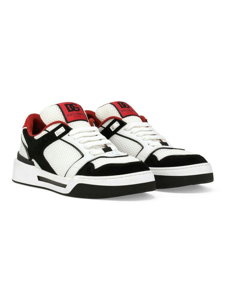 CALF LEATHER PANELLED DESIGN SNEAKERS