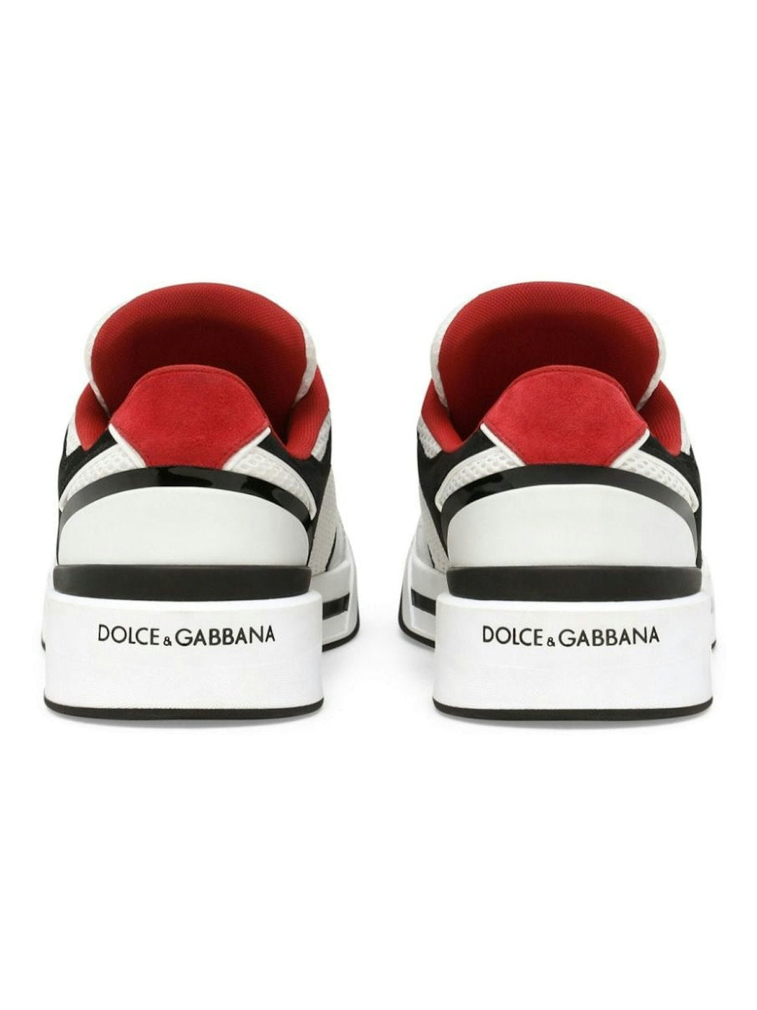 CALF LEATHER PANELLED DESIGN SNEAKERS