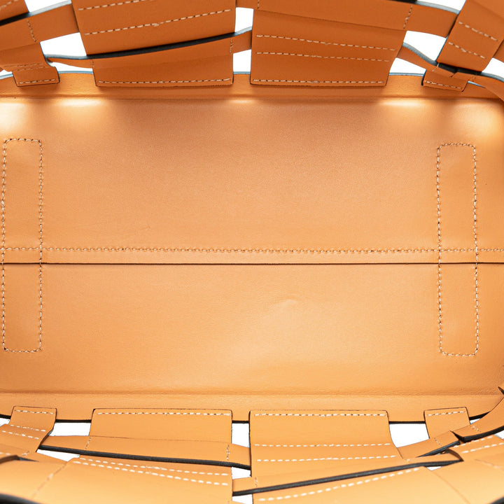 BURBERRY Medium Woven Leather Belt Satchel