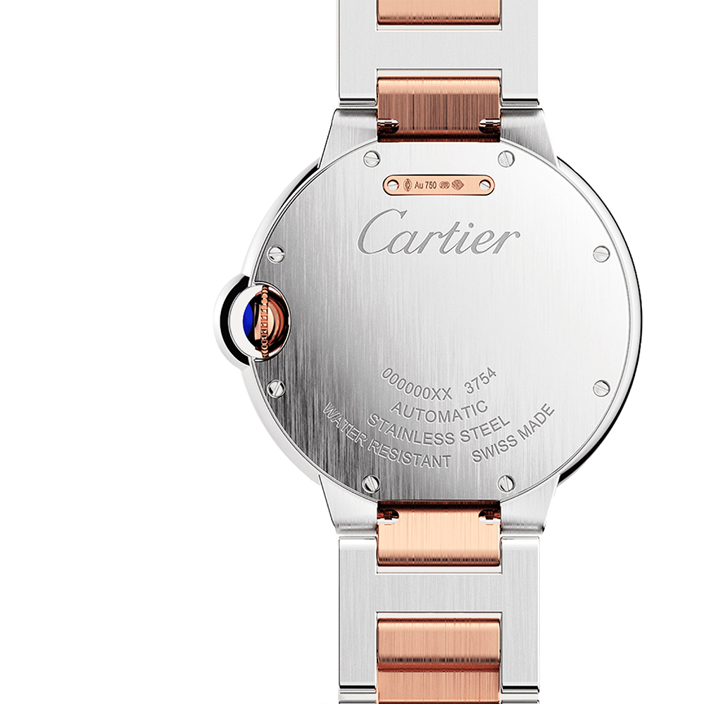 Ballon Bleu de Cartier Rose Gold & Steel 36mm Watch W2BB0033