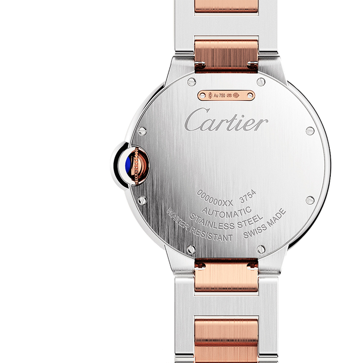 Ballon Bleu de Cartier Rose Gold & Steel 36mm Watch W2BB0033