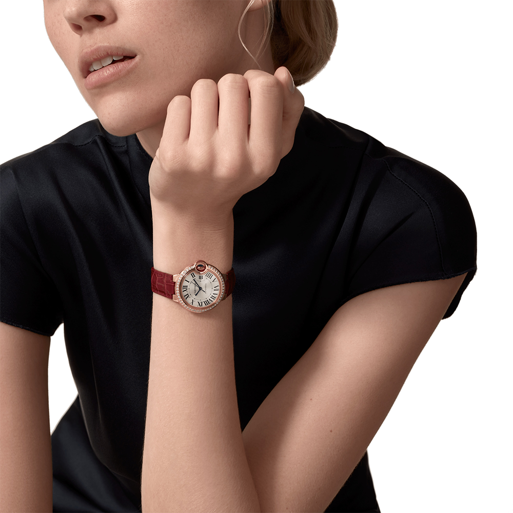 Ballon Bleu de Cartier Rose Gold 33mm Watch WJBB0033