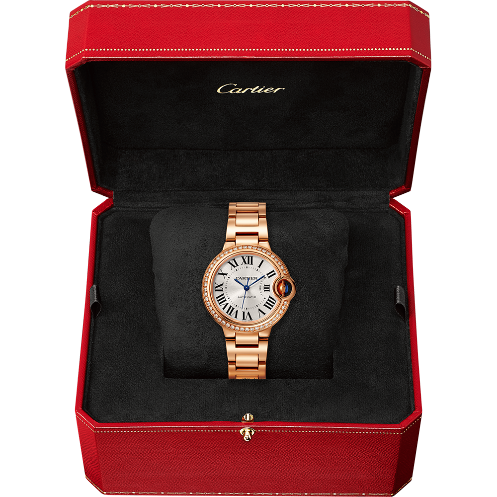 Ballon Bleu de Cartier Rose Gold 33mm Watch WJBB0063