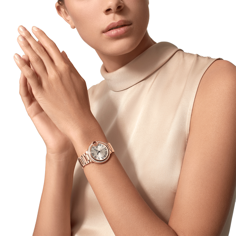 Ballon Bleu de Cartier Rose Gold 33mm Watch WJBB0063