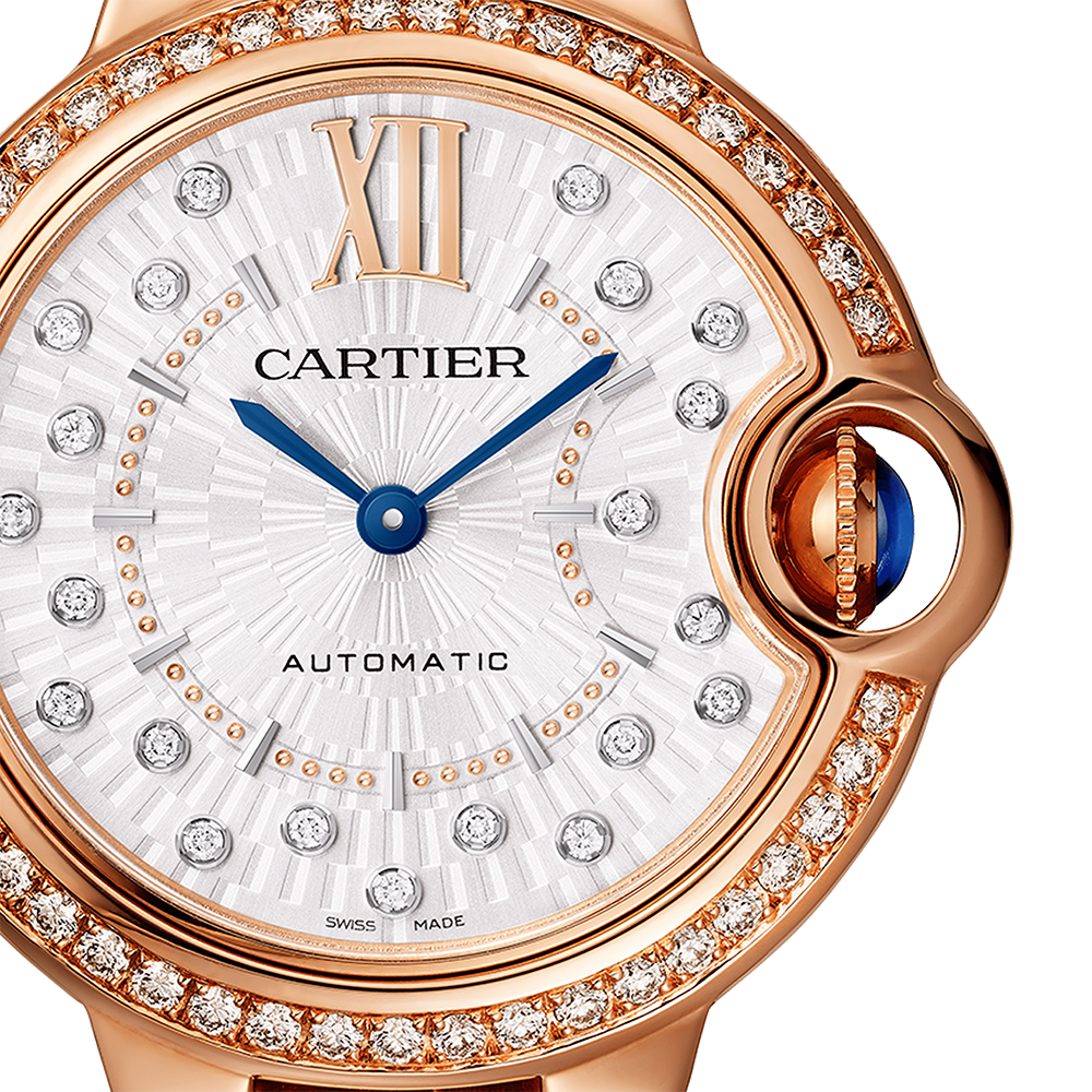 Ballon Bleu de Cartier Rose Gold 33mm Watch WJBB0080
