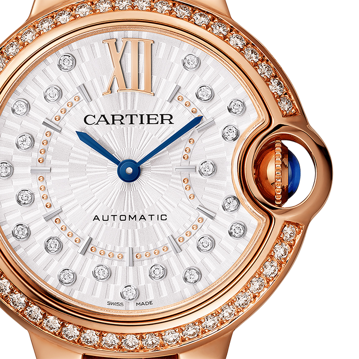 Ballon Bleu de Cartier Rose Gold 33mm Watch WJBB0080