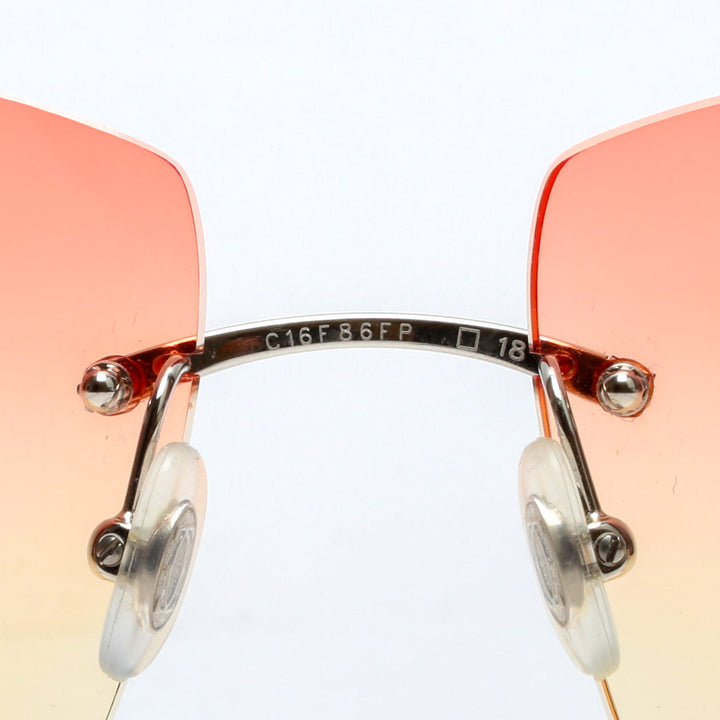CARTIER C de Cartier White Buffalo Sunglasses