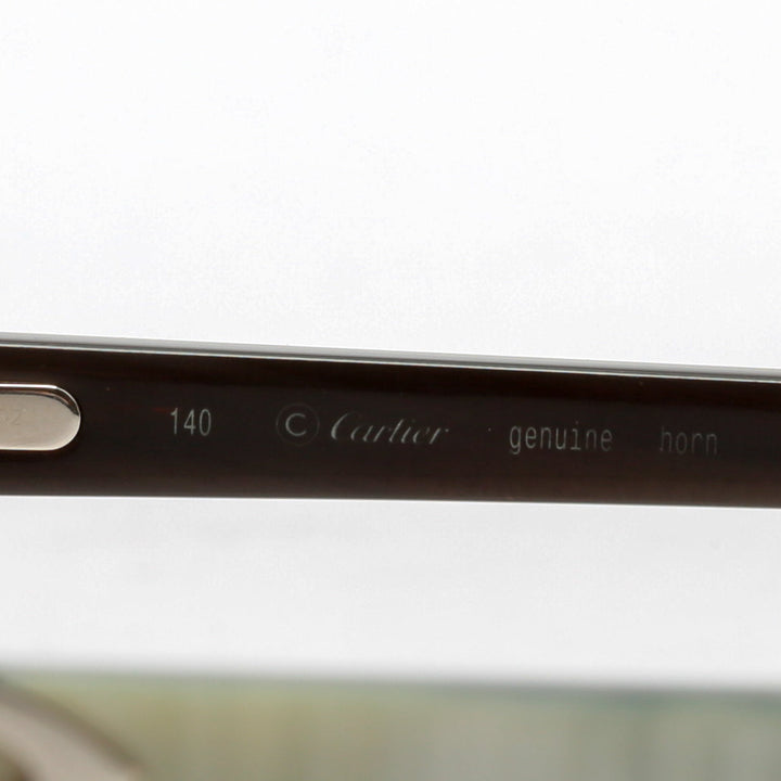 CARTIER C de Cartier White Buffalo Sunglasses