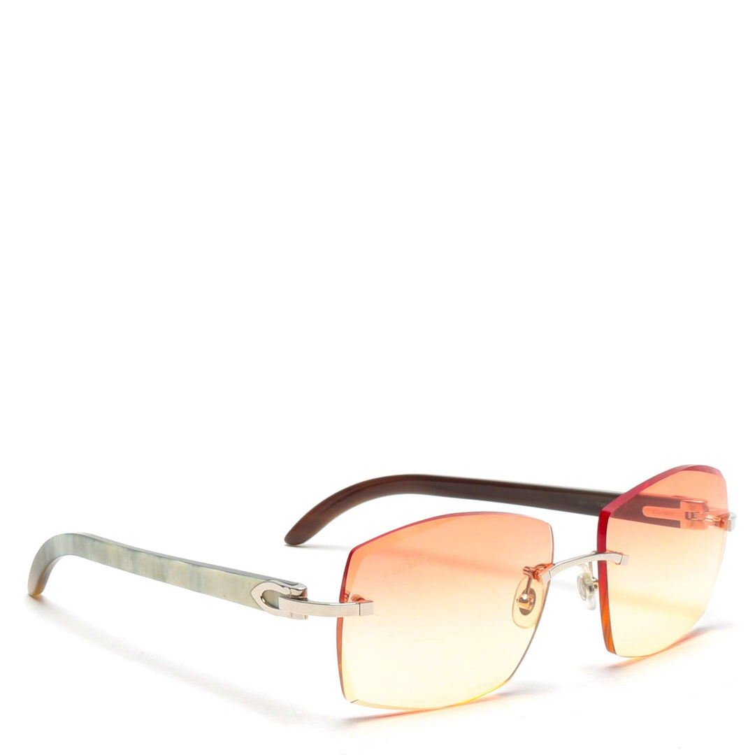 CARTIER C de Cartier White Buffalo Sunglasses