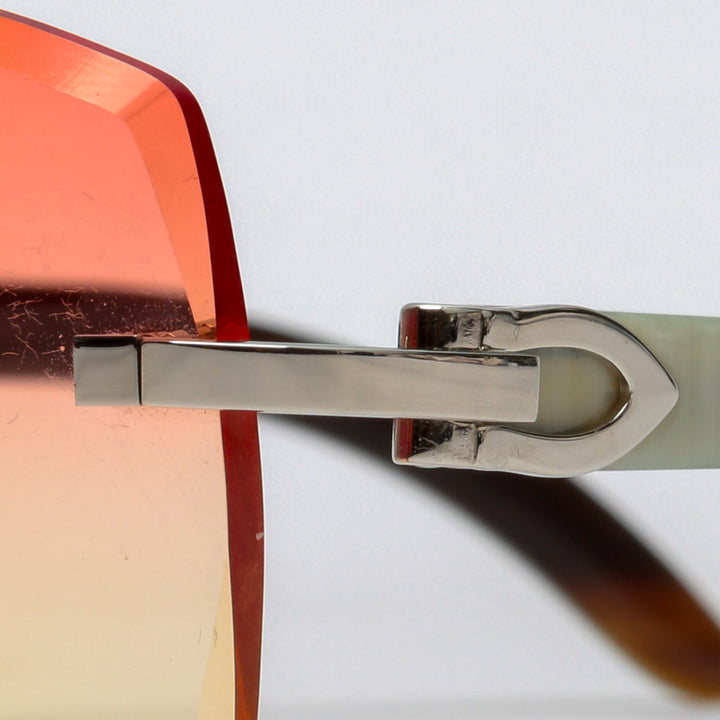 CARTIER C de Cartier White Buffalo Sunglasses