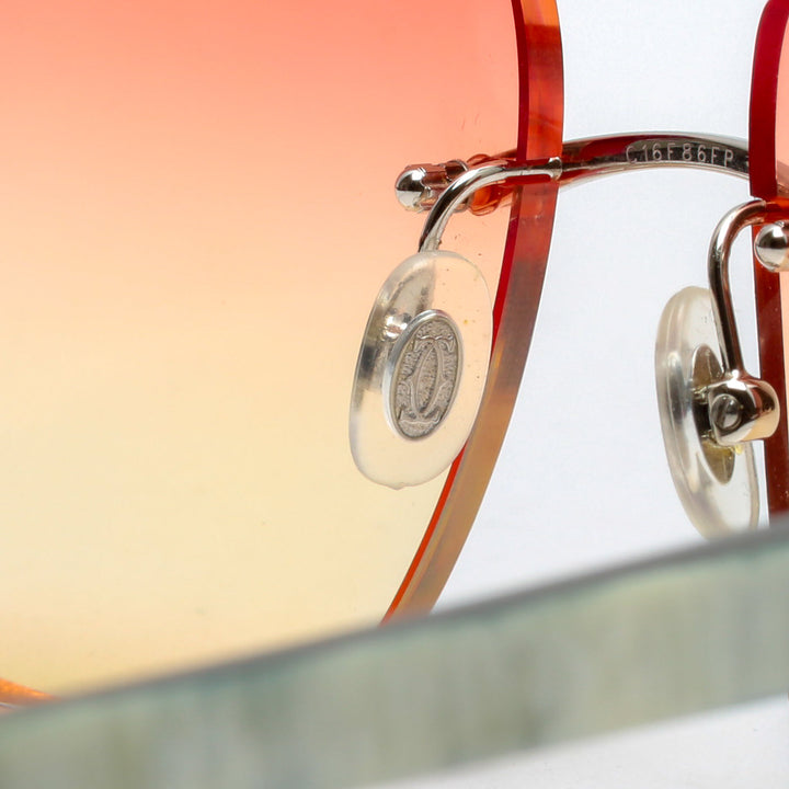 CARTIER C de Cartier White Buffalo Sunglasses