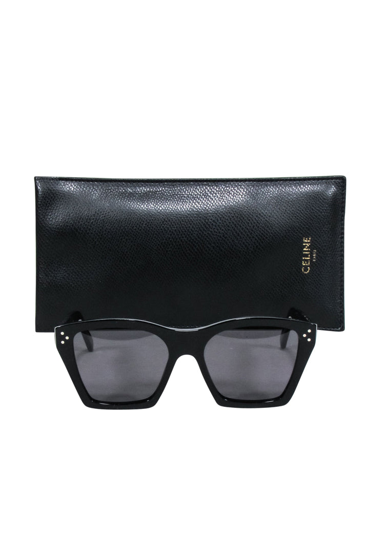 Celine - Black Square Cat Eye Sunglasses