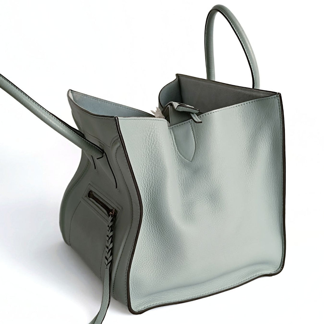Celine Celine Luggage handbag in powder blue leather