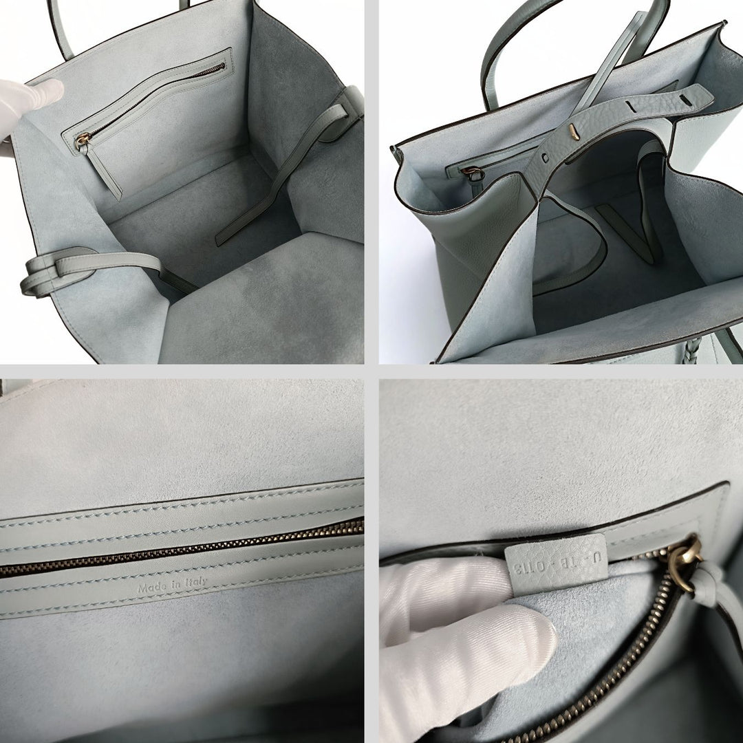 Celine Celine Celine Luggage handbag in powder blue leather