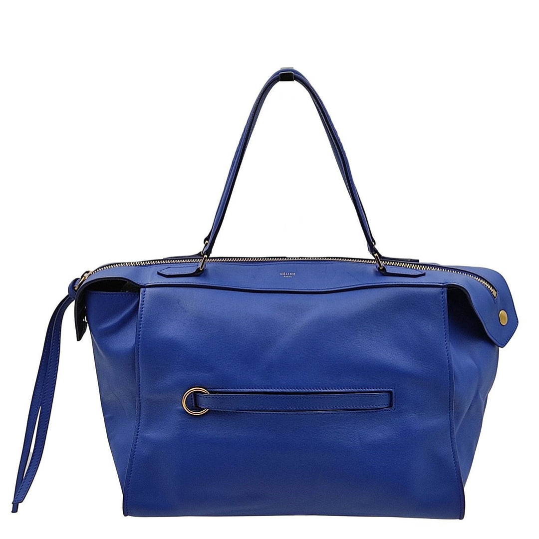 Celine Celine Celine Ring handbag in light blue leather