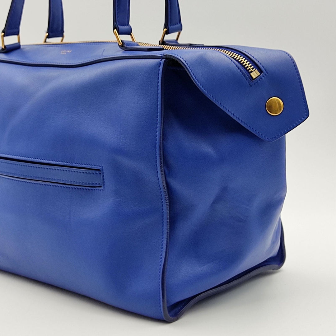 Celine Celine Celine Ring handbag in light blue leather