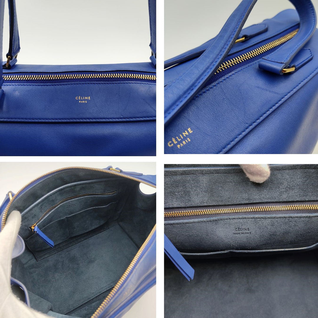 Celine Celine Celine Ring handbag in light blue leather
