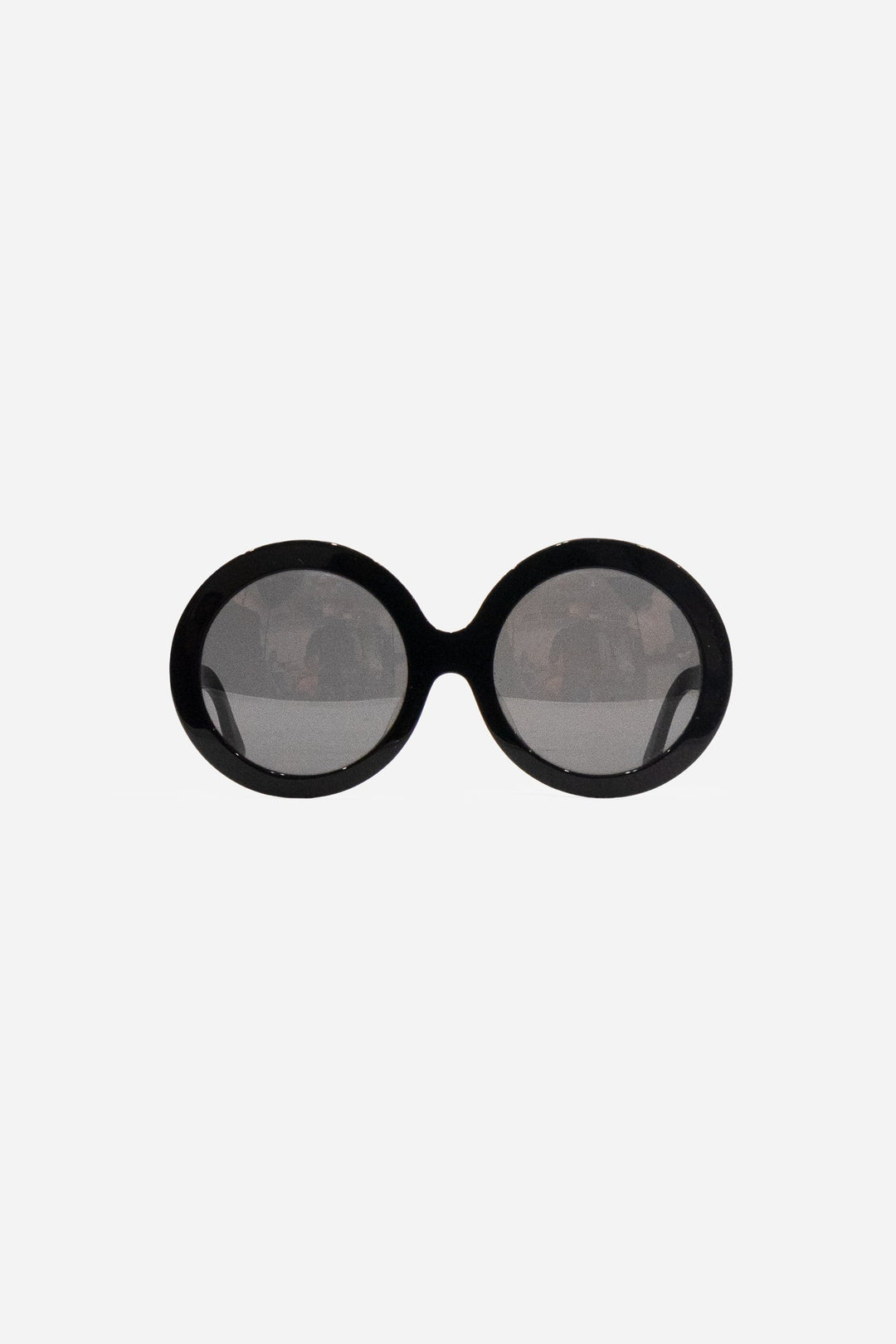 Chunky Circle Black Frame Sunglasses