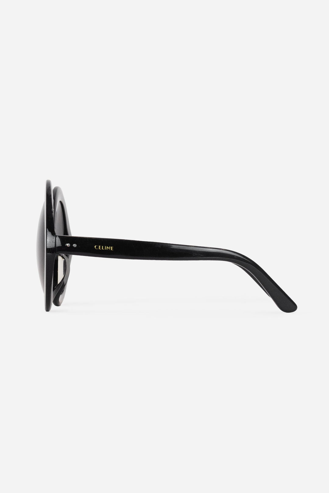 Chunky Circle Black Frame Sunglasses