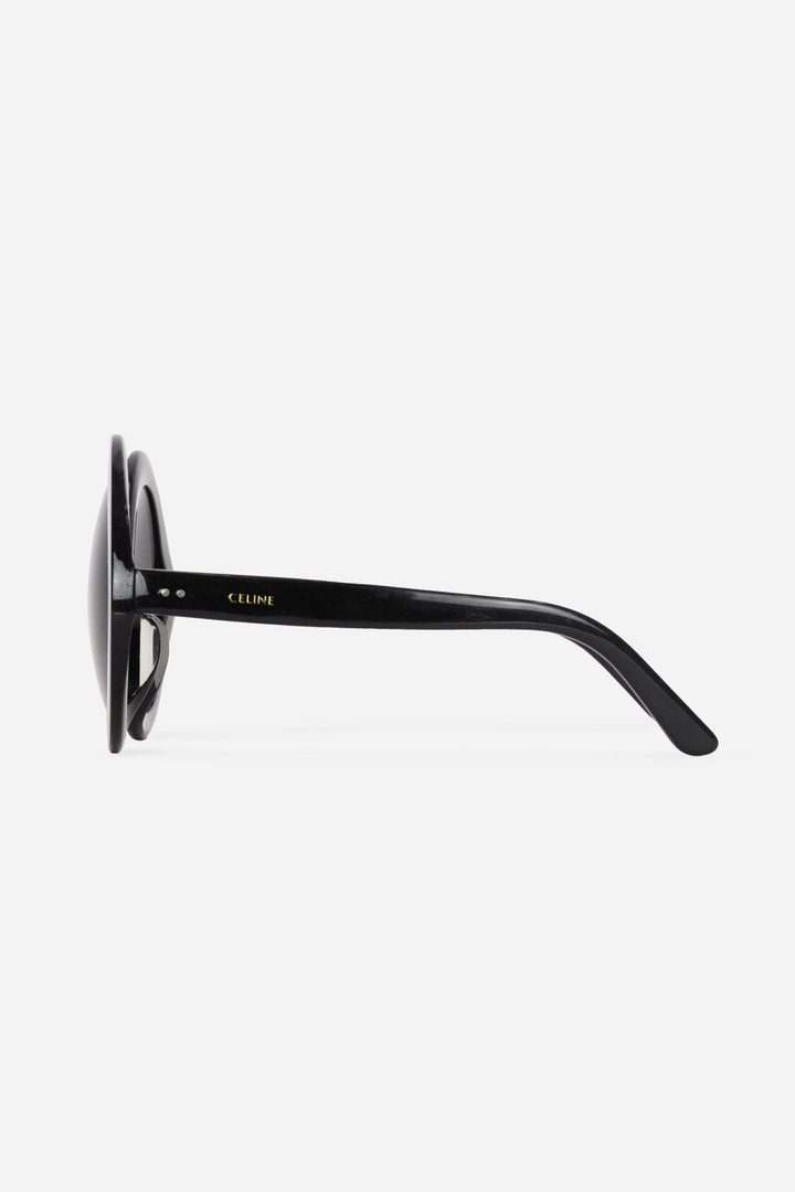 Chunky Circle Black Frame Sunglasses