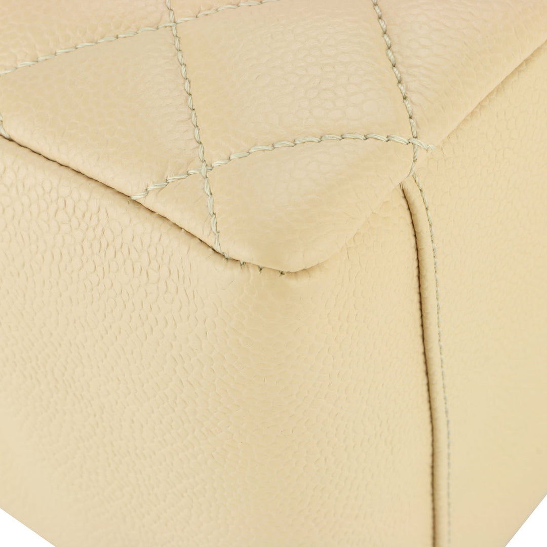 Top Quality Chanel Grand Shopping Tote [GST] Beige Caviar Gold Hardware 2013