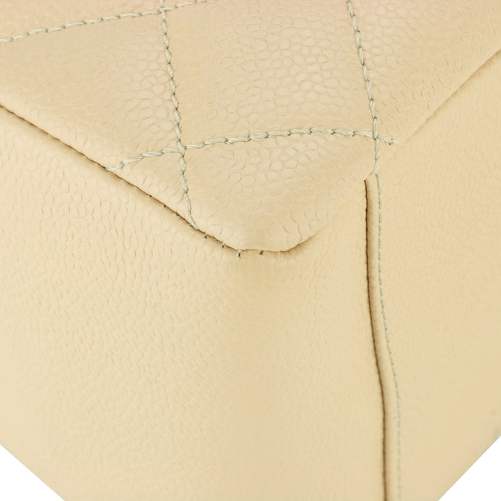 Top Quality Chanel Grand Shopping Tote [GST] Beige Caviar Gold Hardware 2013