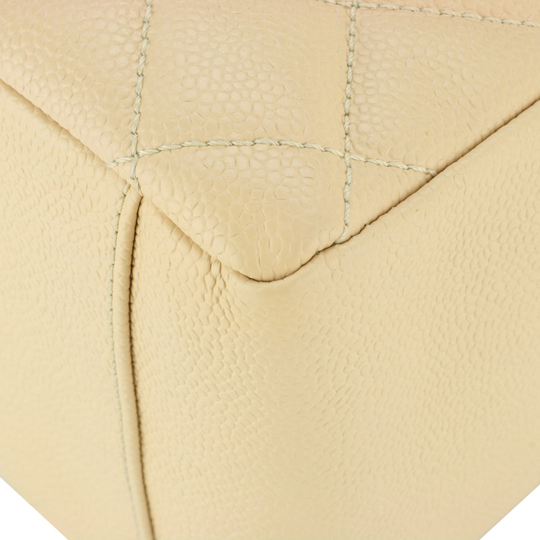 Top Quality Chanel Grand Shopping Tote [GST] Beige Caviar Gold Hardware 2013