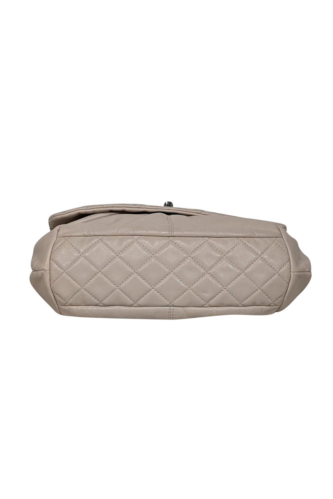 Top Quality Chanel - Beige Quilted Medium Trainon Flap Shoulder Bag
