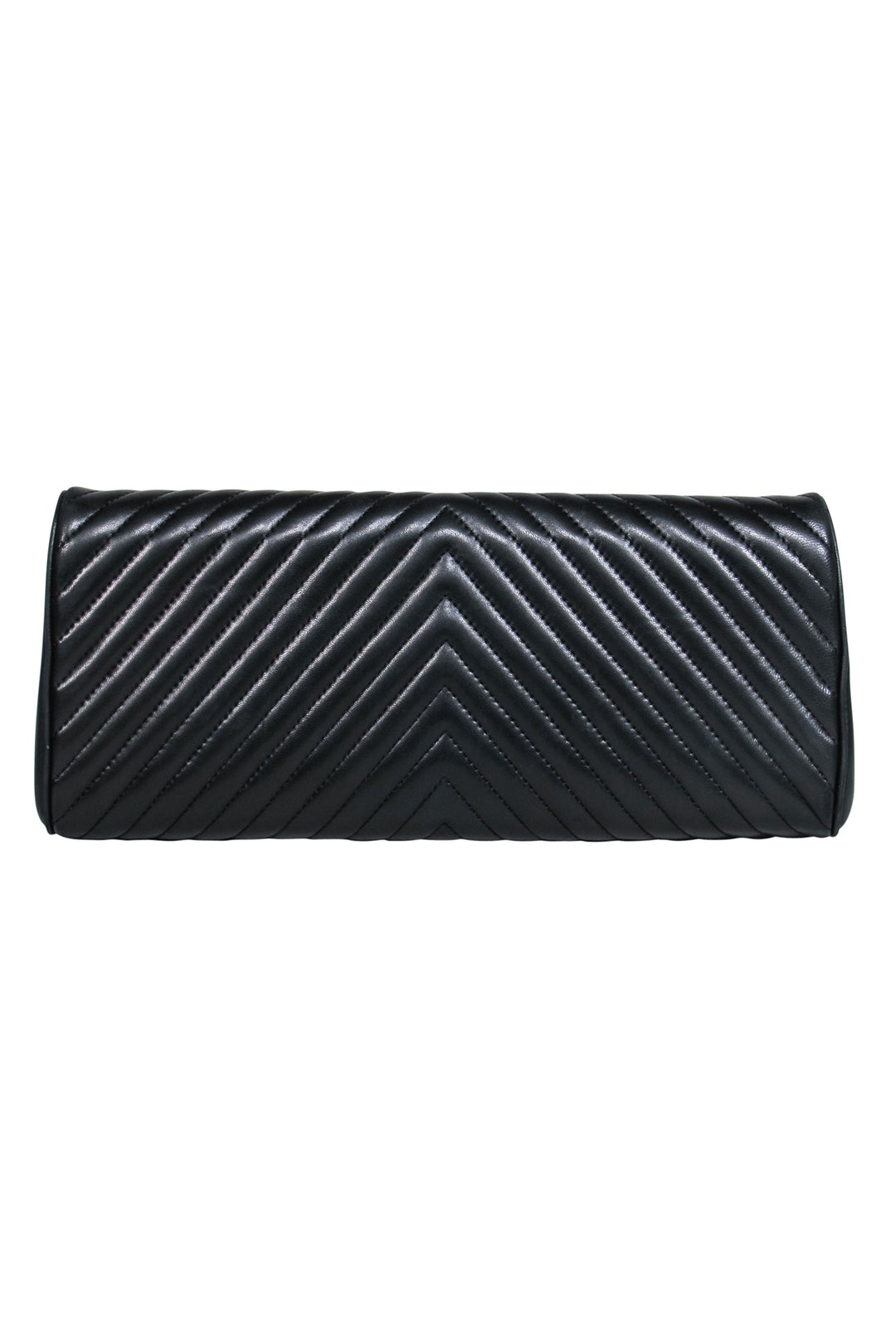 Top Quality Chanel - Black Leather Chevron Clutch