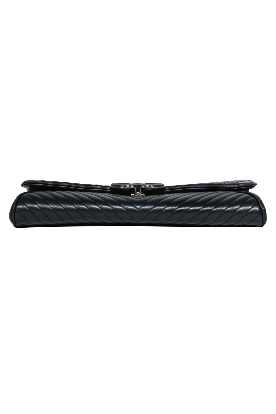 Top Quality Chanel - Black Leather Chevron Clutch