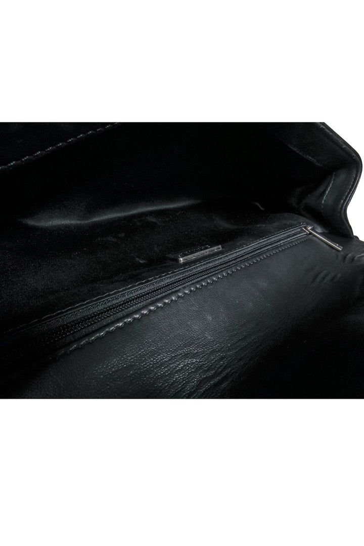 Top Quality Chanel - Black Leather Chevron Clutch