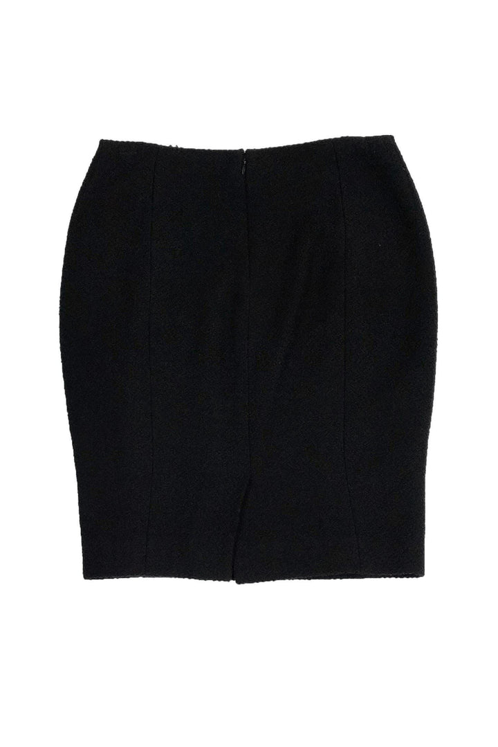 Top Quality Chanel - Black Pencil Skirt Sz 10