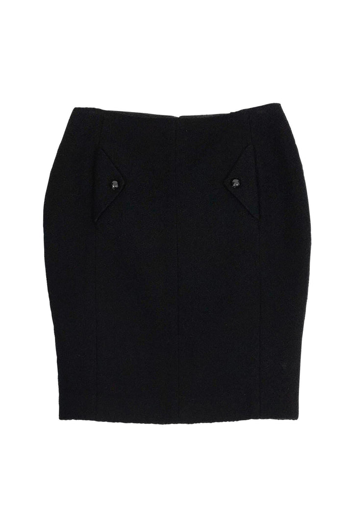Top Quality Chanel - Black Pencil Skirt Sz 10