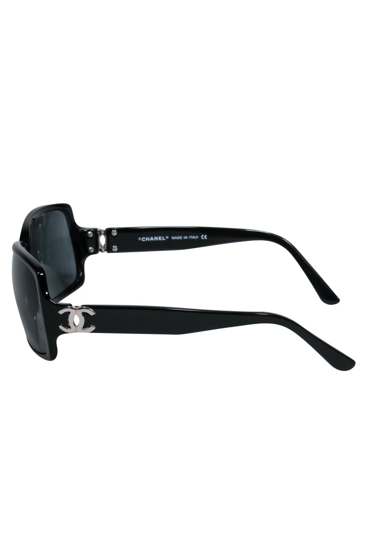Top Quality Chanel - Black Square Sunglasses w/ Logo