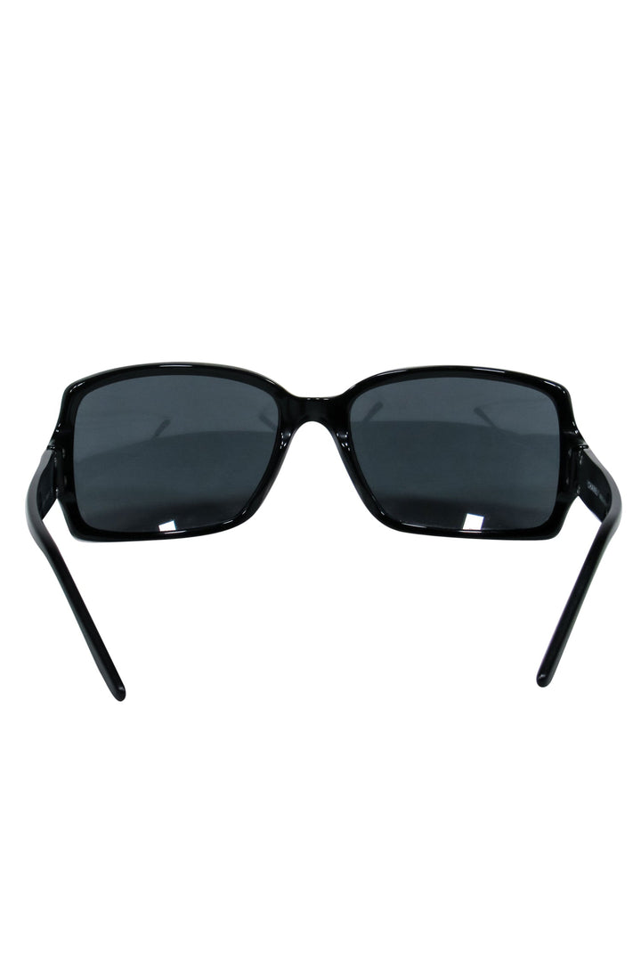 Top Quality Chanel - Black Square Sunglasses w/ Logo