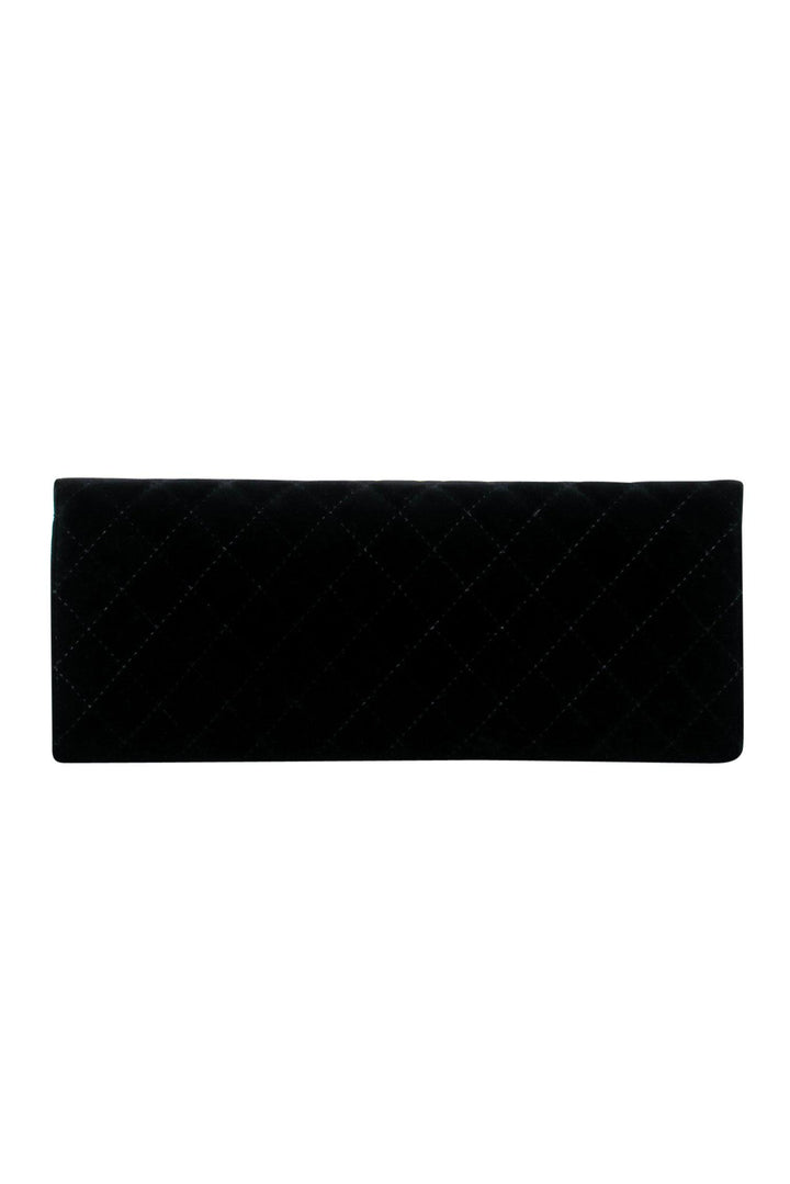 Top Quality Chanel - Black Velvet Quilted Clutch