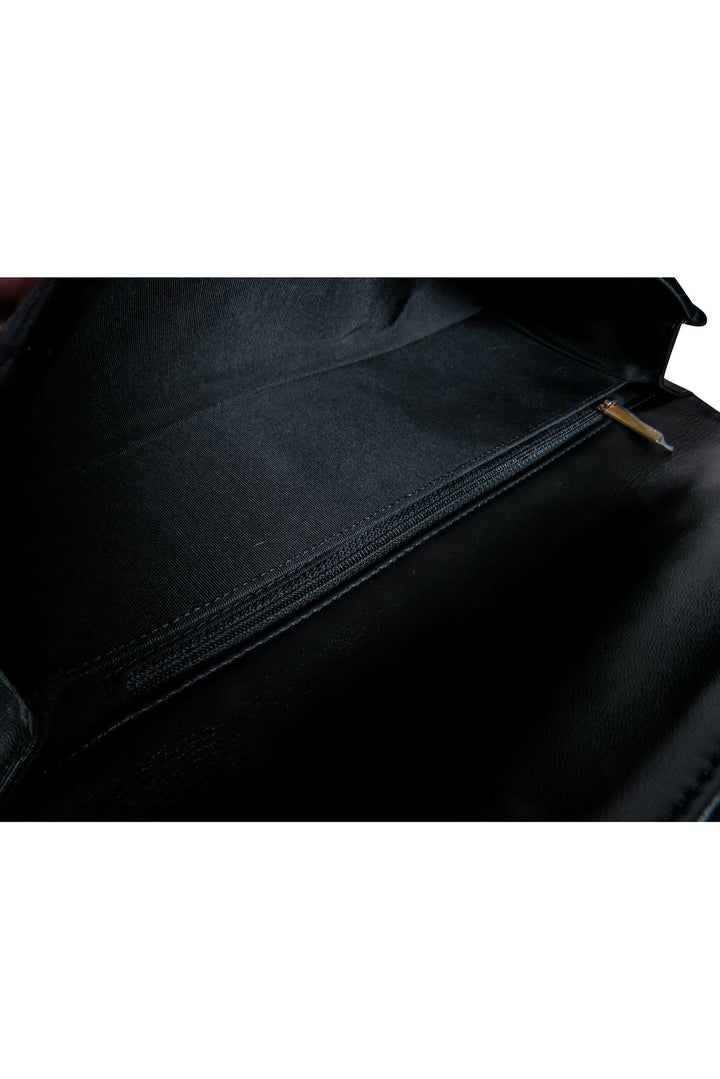 Top Quality Chanel - Black Velvet Quilted Clutch
