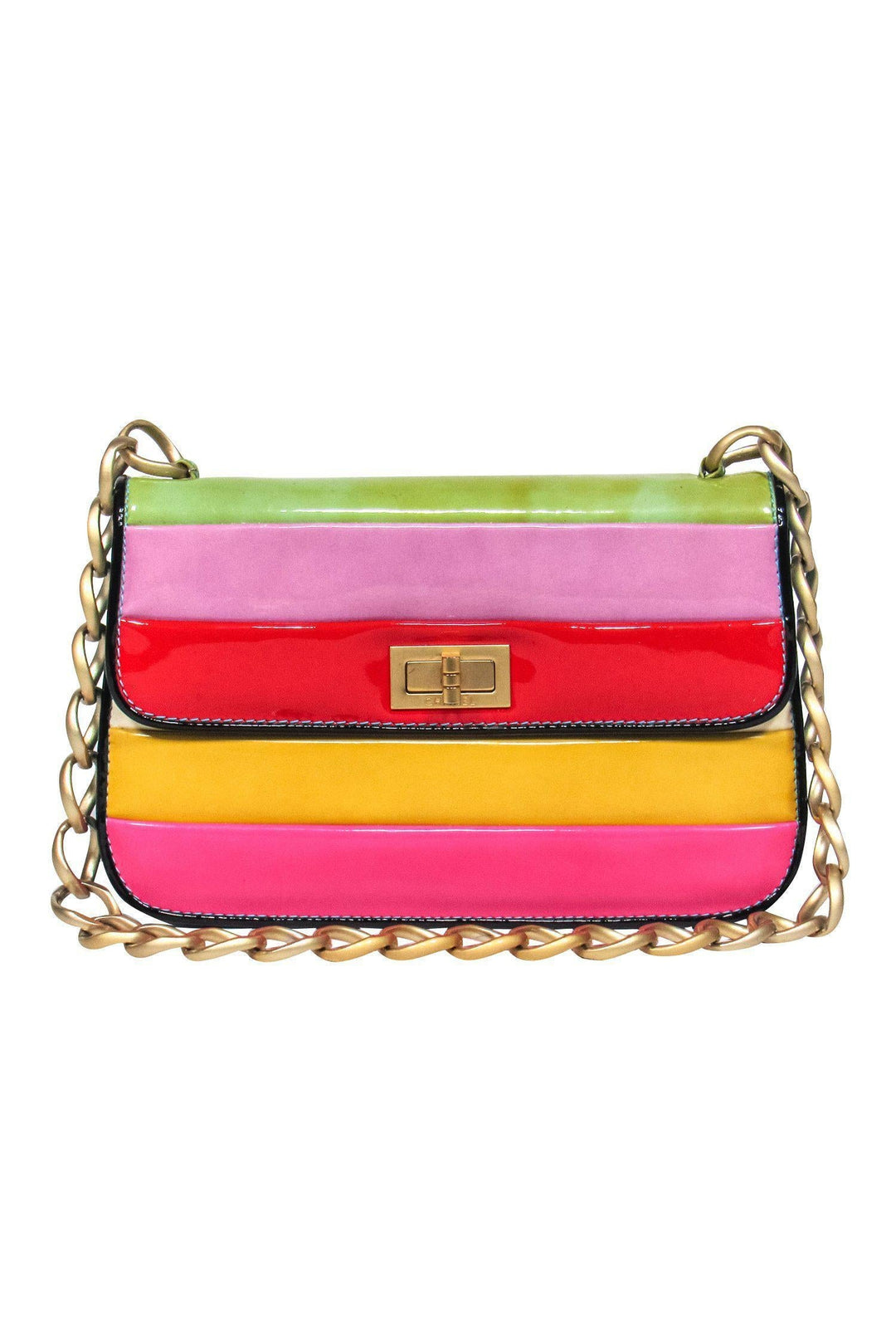 Top Quality Chanel - Brightly Colored Mini "Mademoiselle" Striped Shoulder Bag